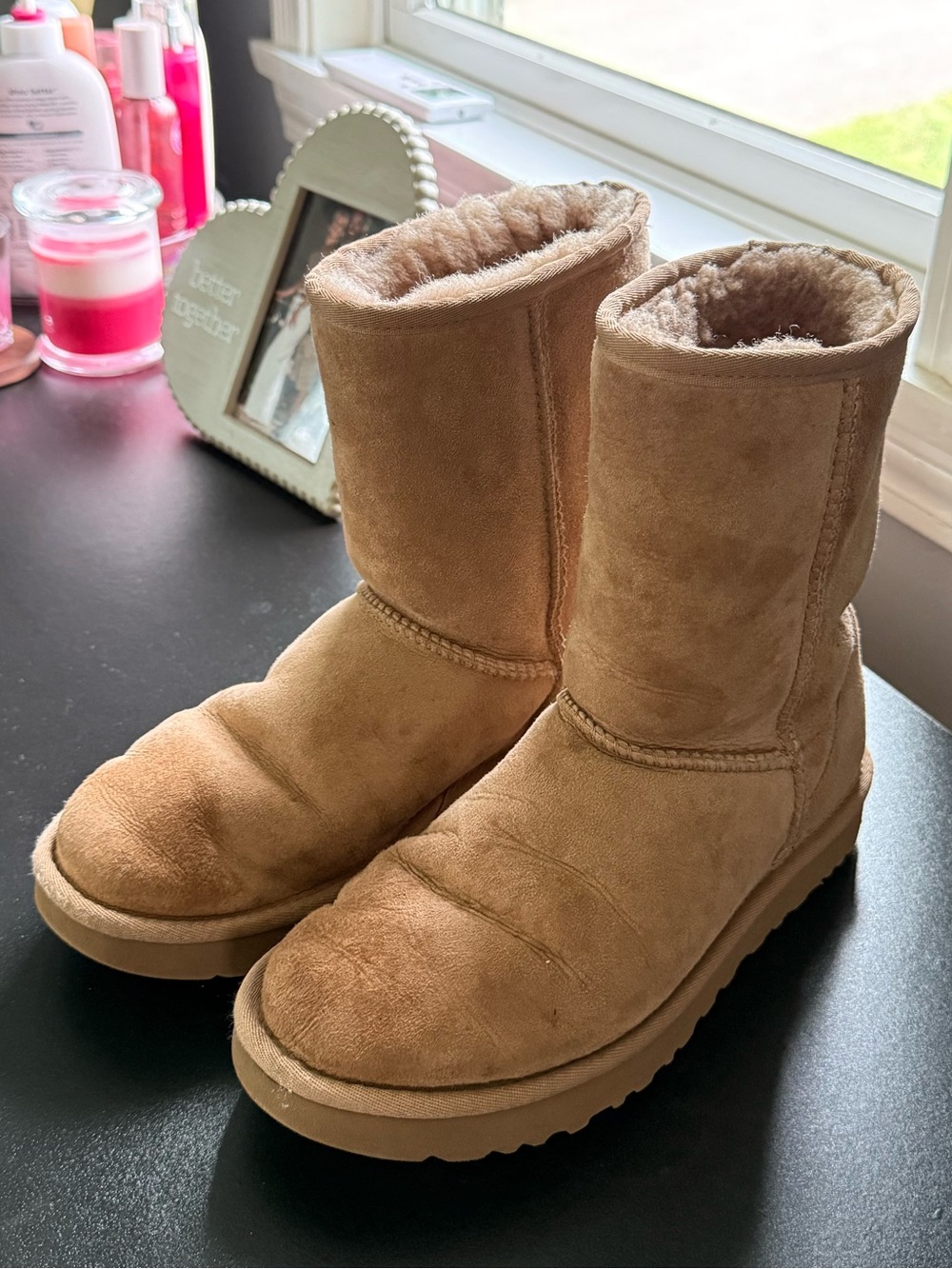 UGG Classic Short Chestnut Suede Winter Boots